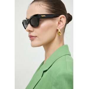 Sunčane naočale Bottega Veneta za žene, boja: crna