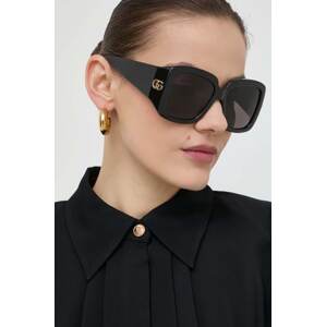 Sunčane naočale Gucci za žene, boja: crna