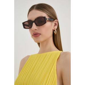 Sunčane naočale Gucci za žene, boja: smeđa