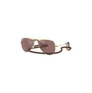 Dječje sunčane naočale Ray-Ban JUNIOR AVIATOR boja: smeđa, 0RJ9506S