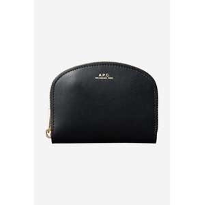 Kožni novčanik A.P.C. boja: crna, PXAWV.F63219-BLACK