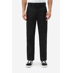 Hlače Dickies za muškarce, boja: crna, ravni kroj, DK0A4XK9BLK-black