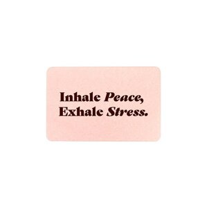 Prostirka za kupaonicu Artsy Doormats Inhale Peace Exhale