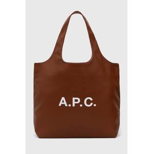 Torba A.P.C. Ninon Tote boja: smeđa, PUAAT-M61565 BLACK