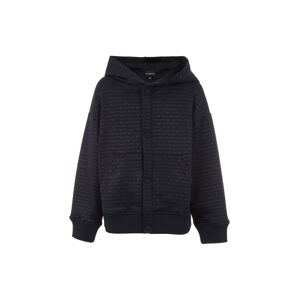 Dječja dukserica Emporio Armani boja: tamno plava, s kapuljačom, s uzorkom, 6D4BJM 4JHYZ