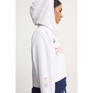 Dukserica za trening adidas Performance  Polska boja: bijela, s kapuljačom, s uzorkom, JF6671