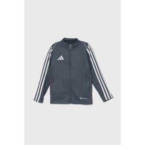 Dječja dukserica adidas Performance TIRO23L TRKTY boja: siva, s aplikacijom, HS3523