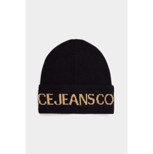 Kapa s dodatkom vune Versace Jeans Couture boja: crna, 77HAZK40 ZG316