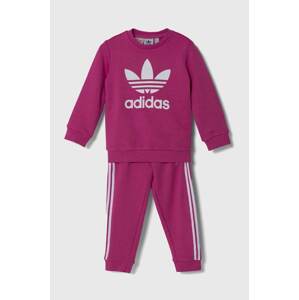 Dječja trenirka adidas Originals CREW SET boja: ružičasta, IX5149