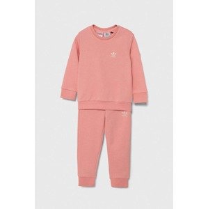 Dječja trenirka adidas Originals CREW SET boja: ružičasta, IX9844