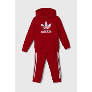Dječja trenirka adidas Originals HOODIE SET boja: crvena, IY4787