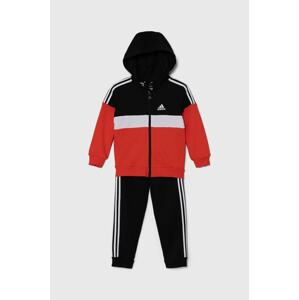 Dječja trenirka adidas I 3S TIB FL TS boja: crvena, IW3491