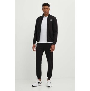 Pamučna trenirka EA7 Emporio Armani boja: crna, PJVRZ.8NPV60