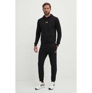 Pamučna trenirka EA7 Emporio Armani boja: crna, PJVRZ.8NPV64