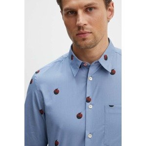 Pamučna košulja PS Paul Smith za muškarce, slim, s klasičnim ovratnikom, M2R.614P.N22109