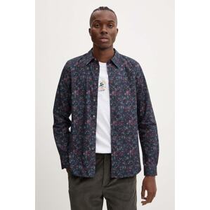 Pamučna košulja PS Paul Smith za muškarce, boja: crna, regular, s klasičnim ovratnikom, M2R.149T.N22172