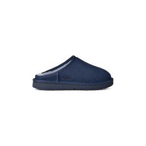 Dječje kućne papuče od brušene kože UGG KIDS' CLASSIC SLIP-ON boja: crna, 1161030K