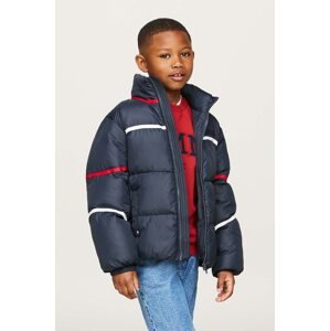 Dječja jakna Tommy Hilfiger boja: tamno plava, KS0KS00593