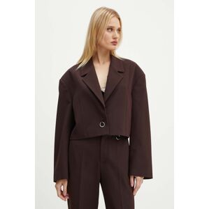 Sako AERON boja: smeđa, oversize, bez uzorka, PFBL079511