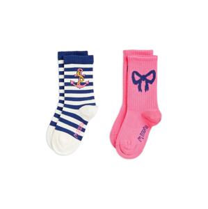 Dječje čarape Mini Rodini 2-pack boja: ružičasta
