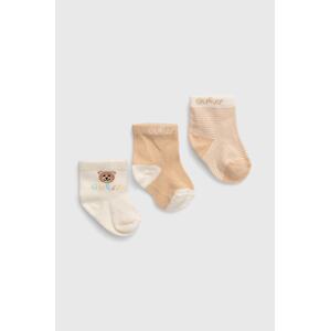 Čarapice za bebe Guess 3-pack boja: bež, H4YZ07 Z3G10