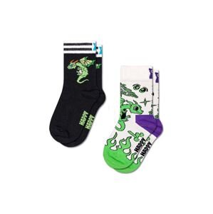 Dječje čarape Happy Socks Kids 2-Pack Dragon Socks 2-pack boja: zelena, P001476