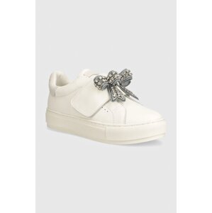 Kožne tenisice Kurt Geiger London Laney Bow boja: bijela, 31567109