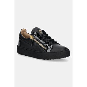 Kožne tenisice Giuseppe Zanotti May London boja: crna, RW00017.008
