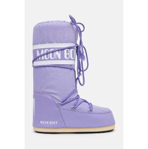 Čizme za snijeg Moon Boot MB ICON NYLON boja: ljubičasta, 80D1400440 E001