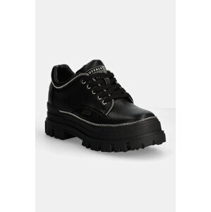 Cipele Buffalo Aspha Cls Zip za žene, boja: crna, ravni potplat, 1622476-BLK