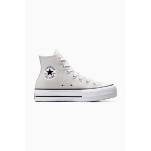 Tenisice Converse Chuck Taylor All Star Lift za žene, boja: siva, A08287C