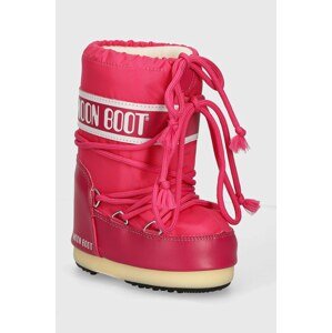 Dječje cipele za snijeg Moon Boot ICON NYLON boja: ružičasta, 80D1400440