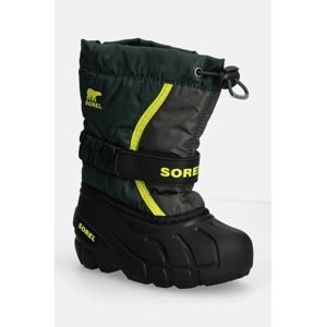 Dječje cipele za snijeg Sorel CHILDRENS FLURRY BO boja: zelena, 2114082
