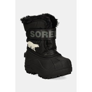 Dječje cipele za snijeg Sorel TODDLER SNOW COMMAND boja: crna, 2114102