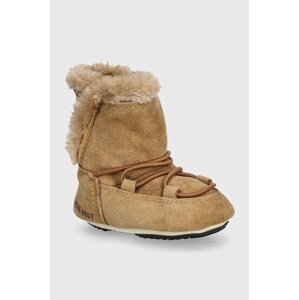 Dječje cipele za snijeg od brušene kože Moon Boot CRIB SUEDE boja: smeđa, 80D3401030