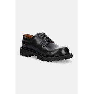 Kožne cipele Common Projects Chunky Derby za muškarce, boja: crna, 2451
