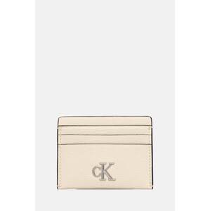 Etui za kartice Calvin Klein Jeans boja: bež, K60K612746