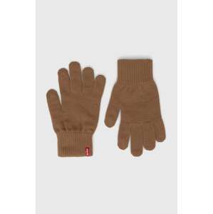 Rukavice Levi's boja: smeđa, D7542-0012