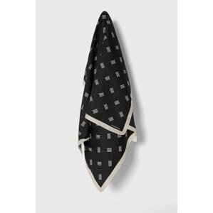 Svileni rubac By Malene Birger MONNAS boja: crna, s uzorkom, Q70130018