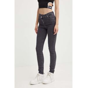 Traperice Karl Lagerfeld Jeans za žene, boja: siva, 245J1102