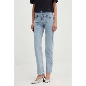 Traperice Karl Lagerfeld Jeans za žene, visoki struk, 245J1114