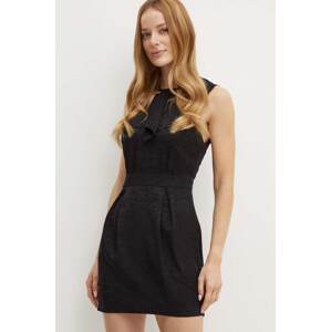 Haljina Elisabetta Franchi boja: crna, mini, širi se prema dolje, AB60746E2