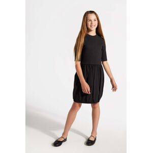 Dječja haljina Coccodrillo boja: crna, mini, ravna, BACK TO SCHOOL GIRL