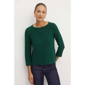 Pamučni pulover Weekend Max Mara boja: zelena, lagani, 2425366121600
