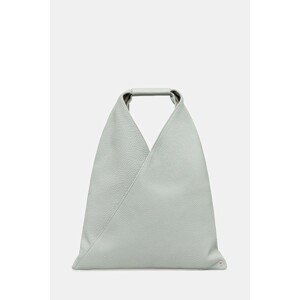 Kožna torba MM6 Maison Margiela boja: siva, S54WD0043