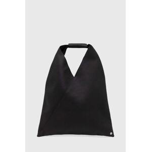 Kožna torba MM6 Maison Margiela boja: crna, S54WD0043