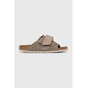 Natikače od brušene kože Birkenstock za žene, boja: siva