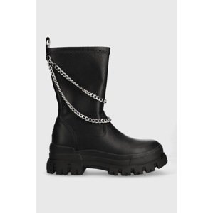 Gležnjače Buffalo Aspha Sock Chain za žene, boja: crna, s platformom, 1622313