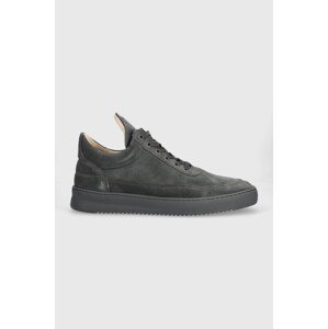Tenisice od brušene kože Filling Pieces Low Top Suede boja: siva 10122791850