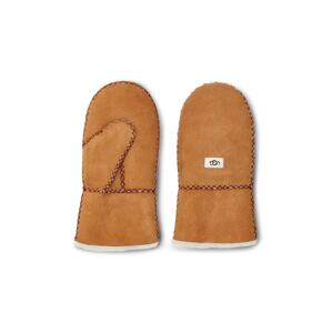 Kožne dječje rukavice UGG boja: bež